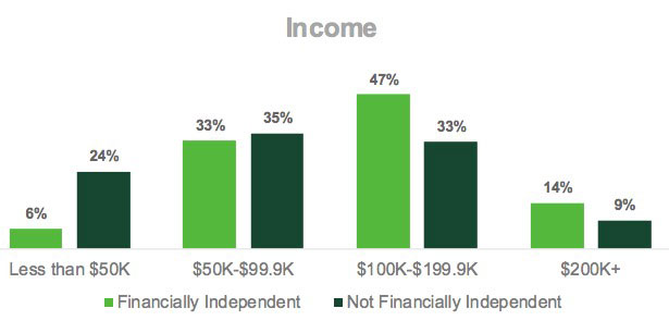 FIRE survey income graph